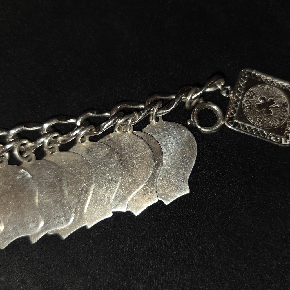 Leonore Doskow Handmade Sterling Charm Bracelet - Incredible Vintage! - Picture 10 of 16